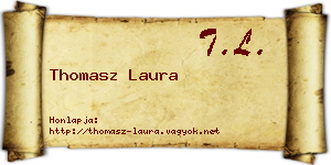 Thomasz Laura névjegykártya